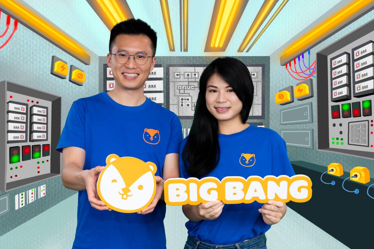 2020年，Sarah Tong(右)與劍橋校友Nixon Chan共同創辦Big Bang Academy，希望通過豐富的學習體驗，激發孩子對科學的興趣，培養自主學習的能力。